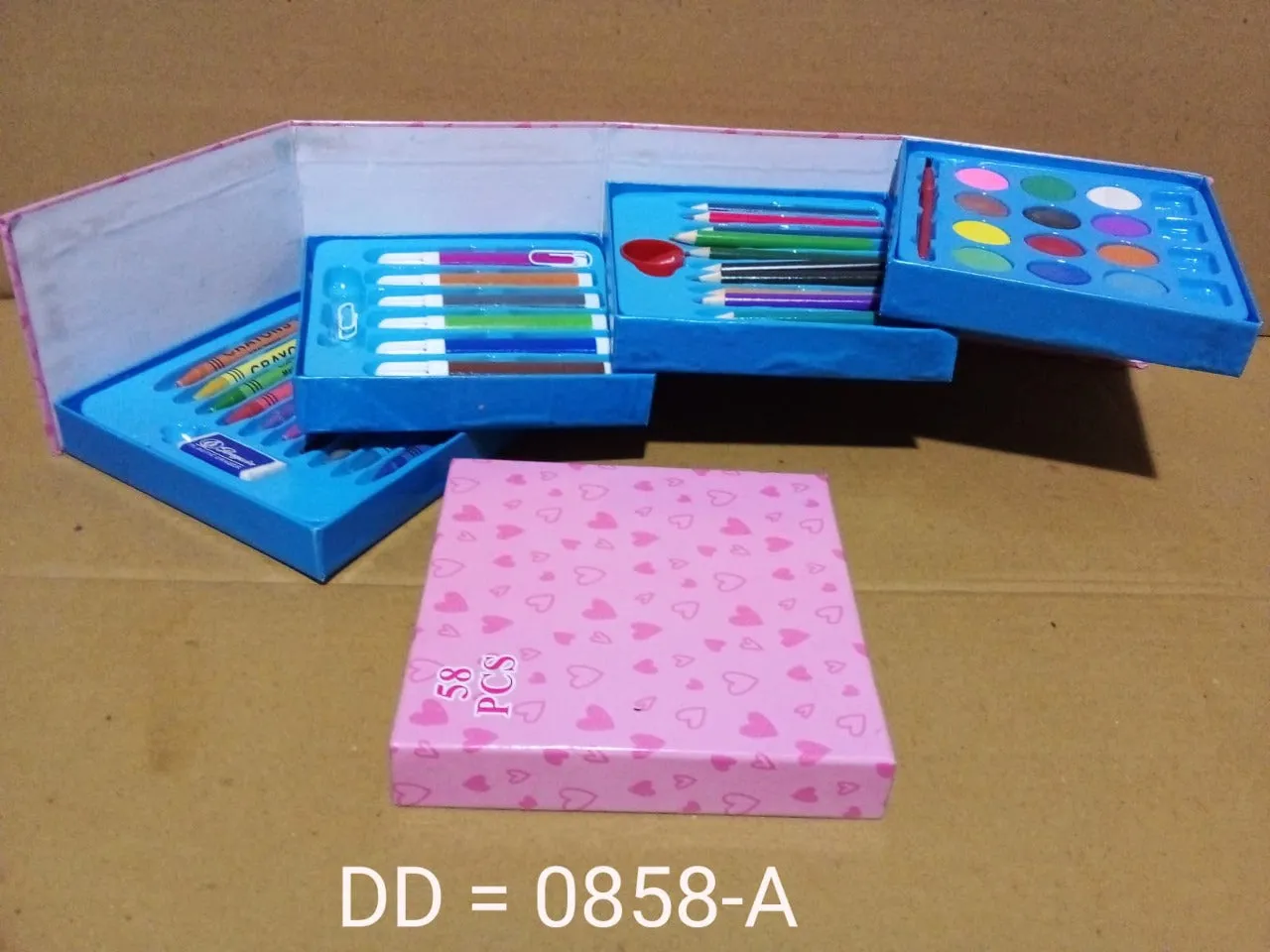 0858A Color Pencil,Crayons, Water Color, Sketch Pen Art Set