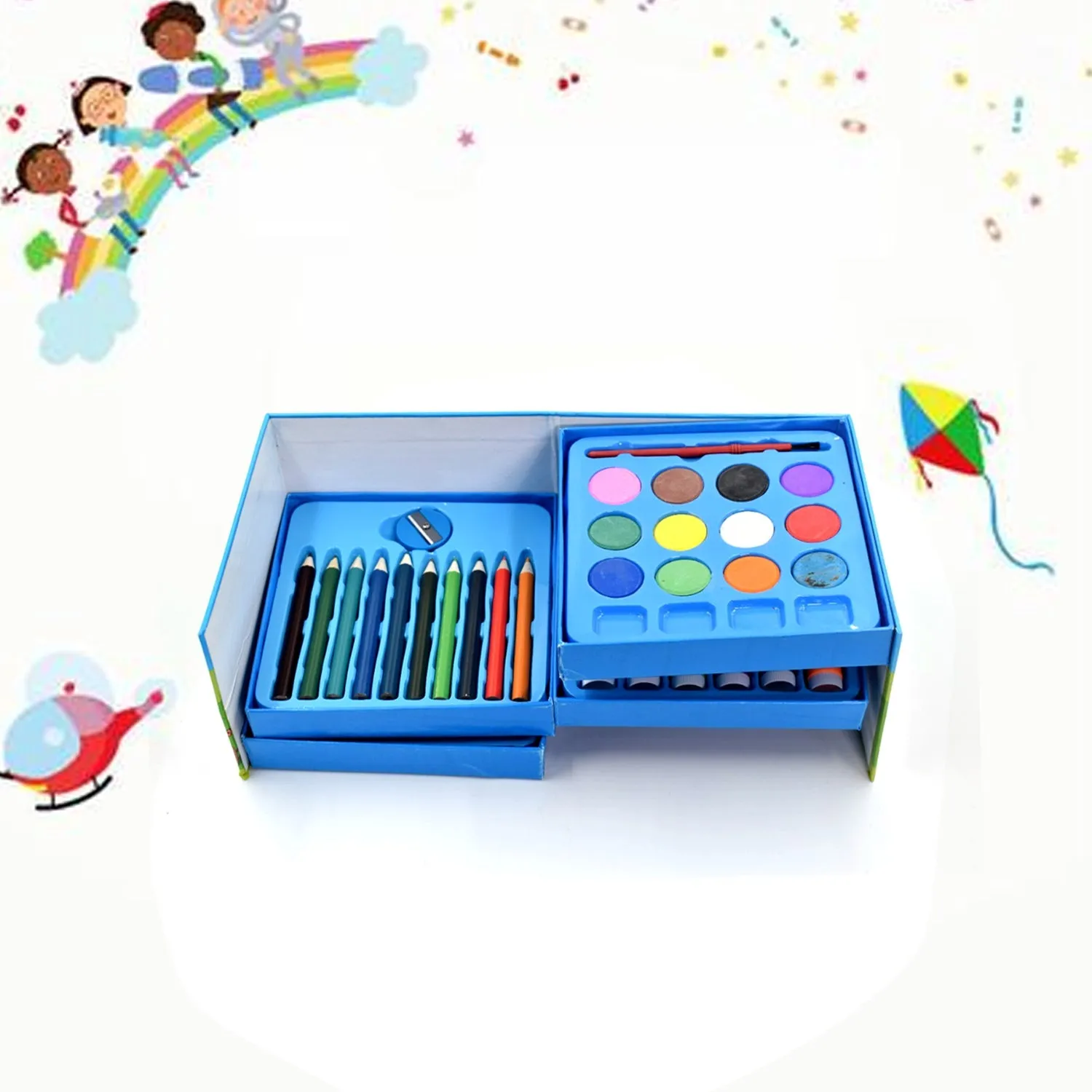 0858A Color Pencil,Crayons, Water Color, Sketch Pen Art Set