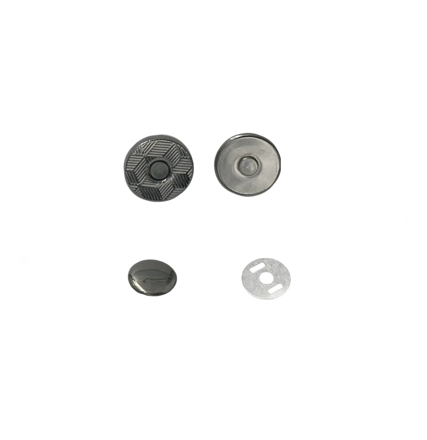 10x2mm Single Rivet Magnetic Snaps (50-sets)