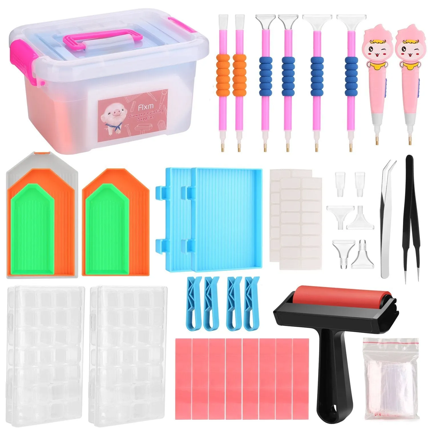 117-Piece: 5D Diamond Painting Tools Accessories Kit