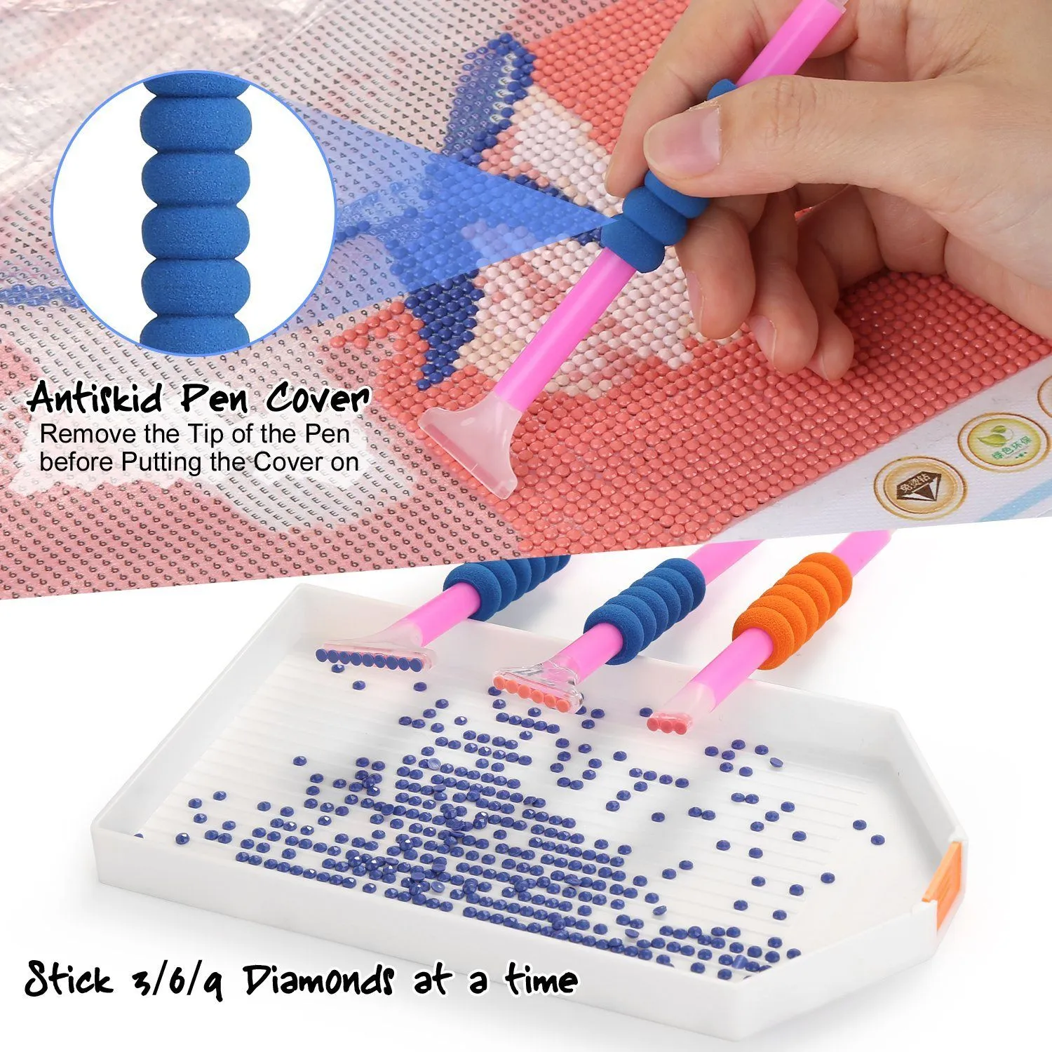 117-Piece: 5D Diamond Painting Tools Accessories Kit