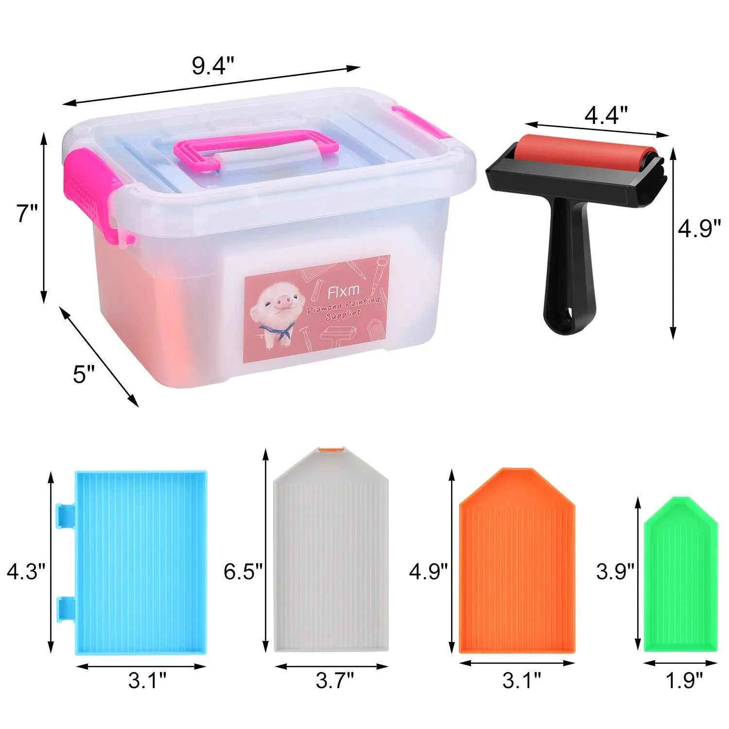 117-Piece: 5D Diamond Painting Tools Accessories Kit
