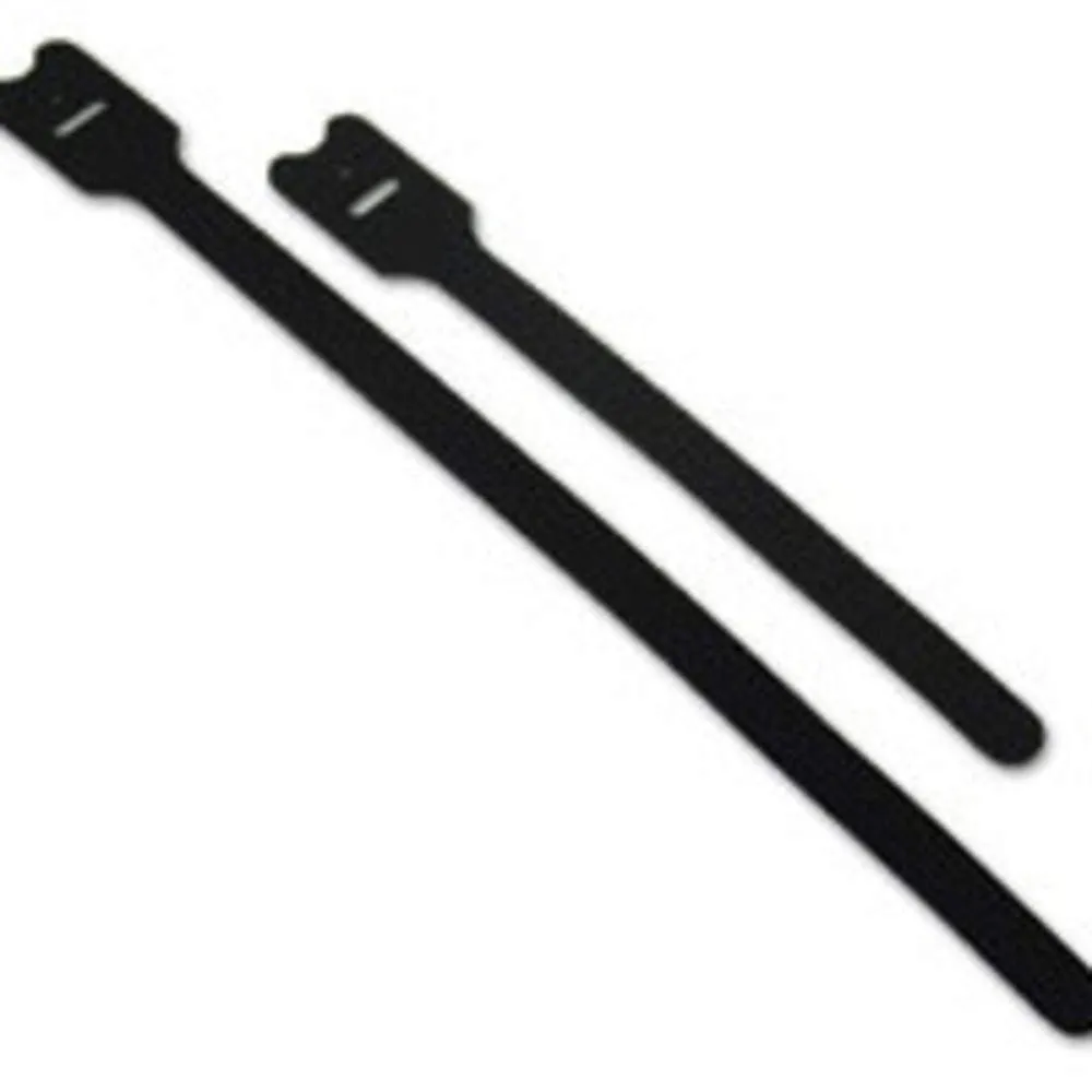 12In Screw-Mountable Hook-And-Loop Cable Ties - 10Pk