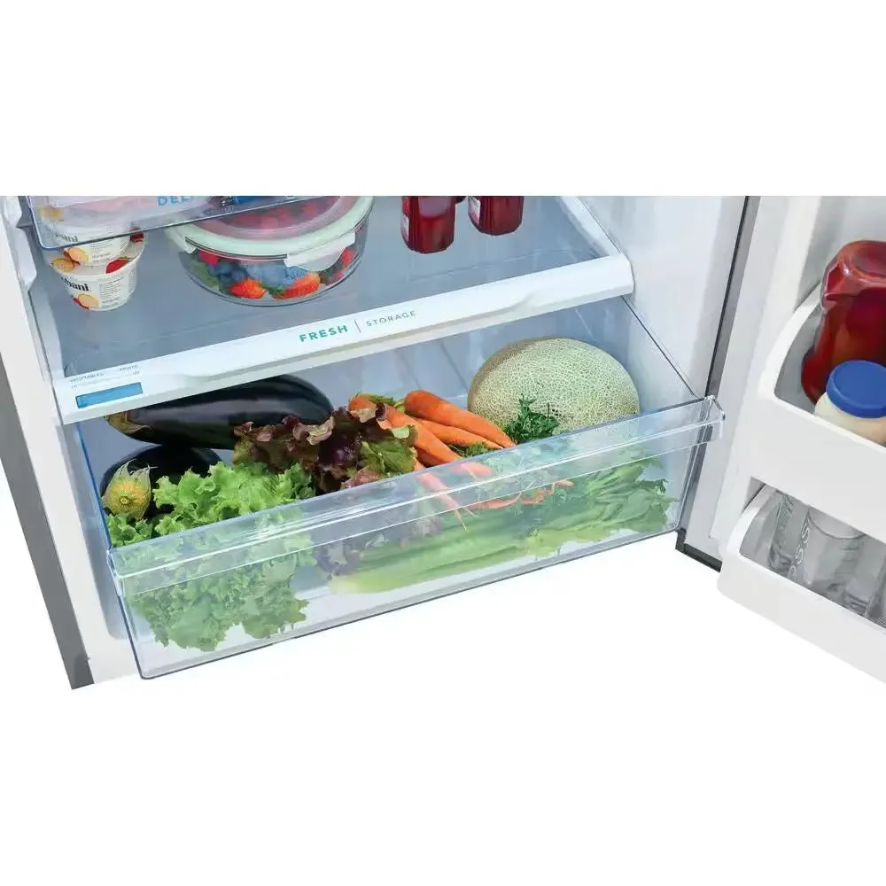 13.9 Cu. Ft. Top Freezer Refrigerator, Brushed Steel