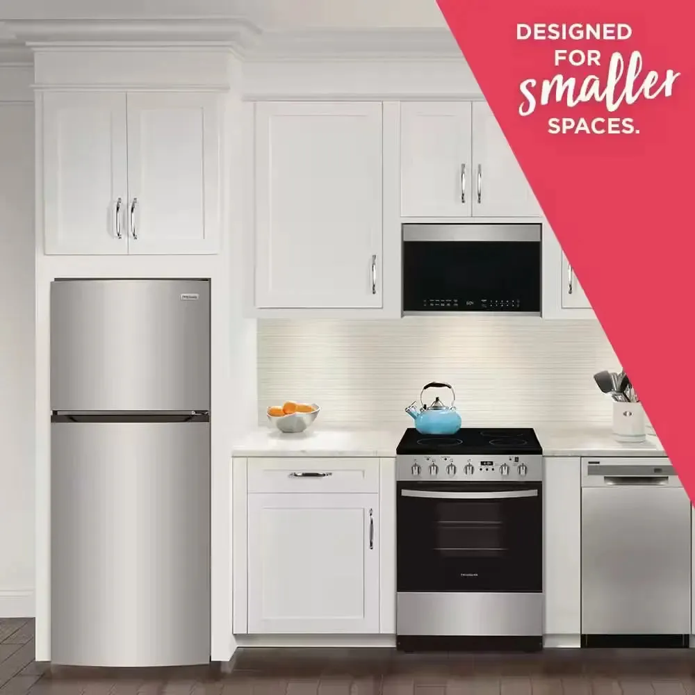 13.9 Cu. Ft. Top Freezer Refrigerator, Brushed Steel