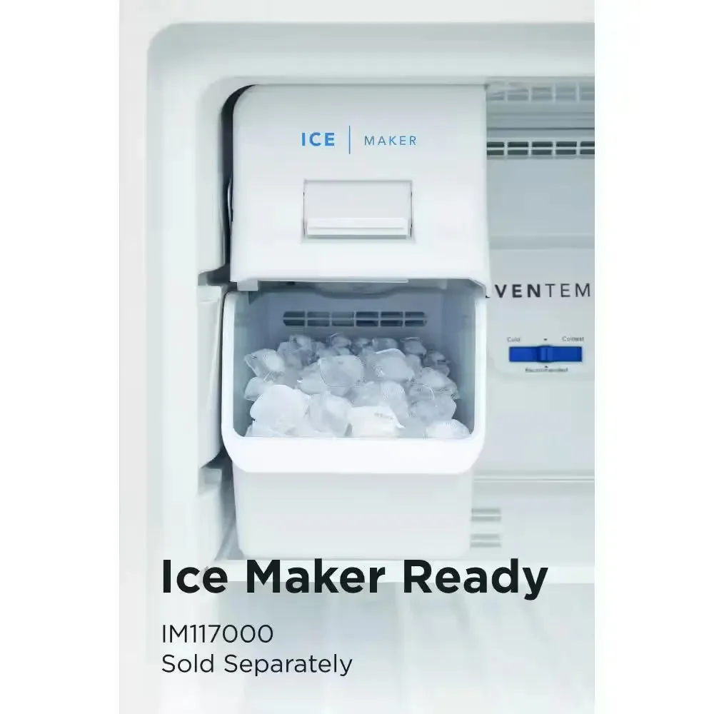 13.9 Cu. Ft. Top Freezer Refrigerator, Brushed Steel