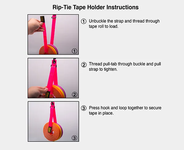 1" Wide Tape Holder with Carabiner