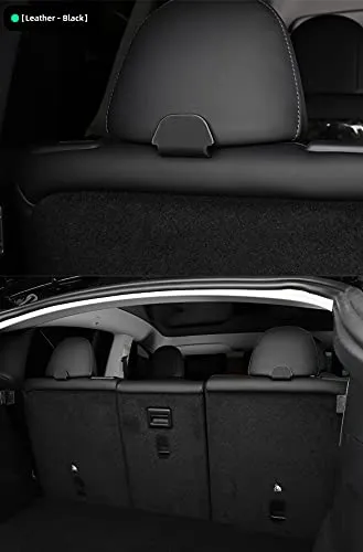 2nd Row Rear Seat Headrest Trunk Storage Hooks for Tesla Model Y (Matte Black)