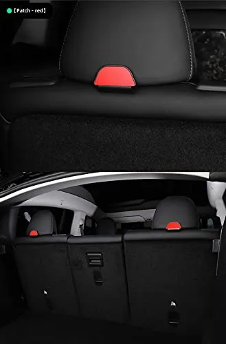 2nd Row Rear Seat Headrest Trunk Storage Hooks for Tesla Model Y (Matte Black)