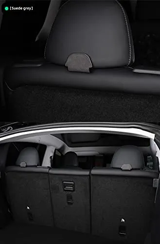 2nd Row Rear Seat Headrest Trunk Storage Hooks for Tesla Model Y (Matte Black)