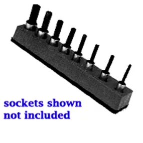 3/8 in. Drive Universal Magnetic Black Socket Holder 10-19mm MTS388