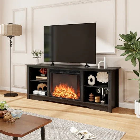70-Inch TV Stand for up to 75" Flat Screen TVs with Adjustable-Black