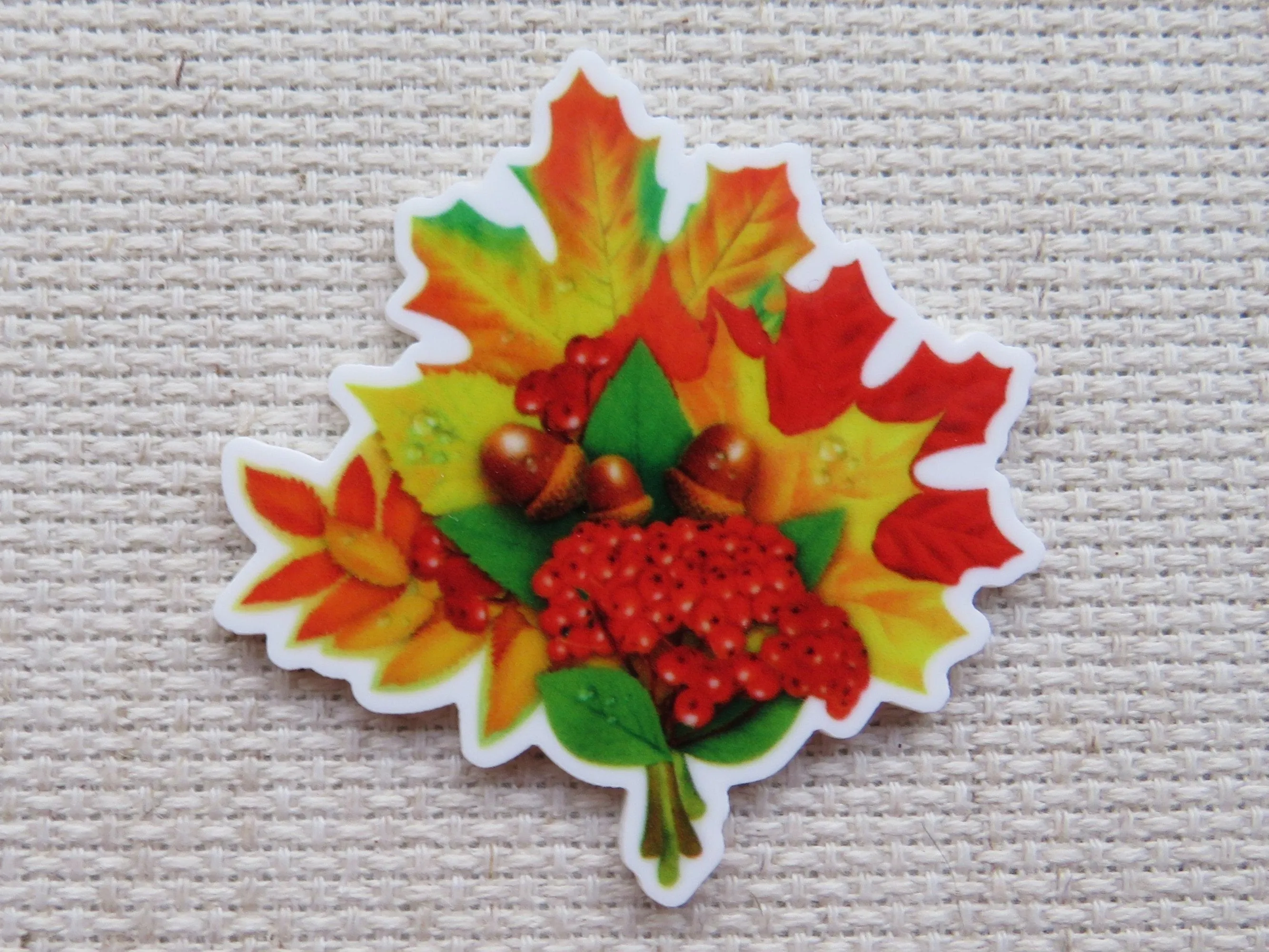 A bunch of Autumn Leaves Needle Minder, Cover Minder, Magnet