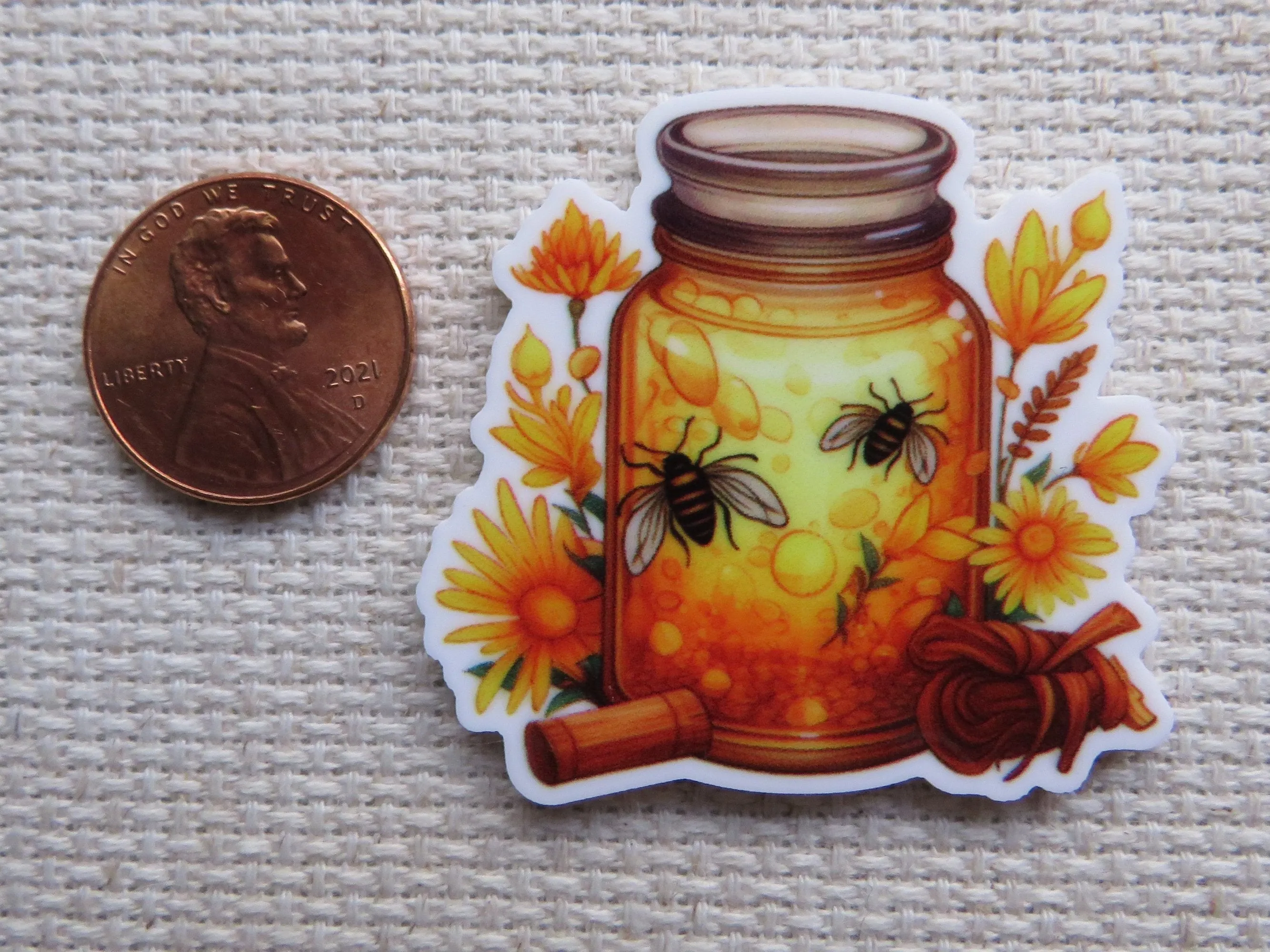 A Jar of Honey Needle Minder, Cover Minder, Magnet