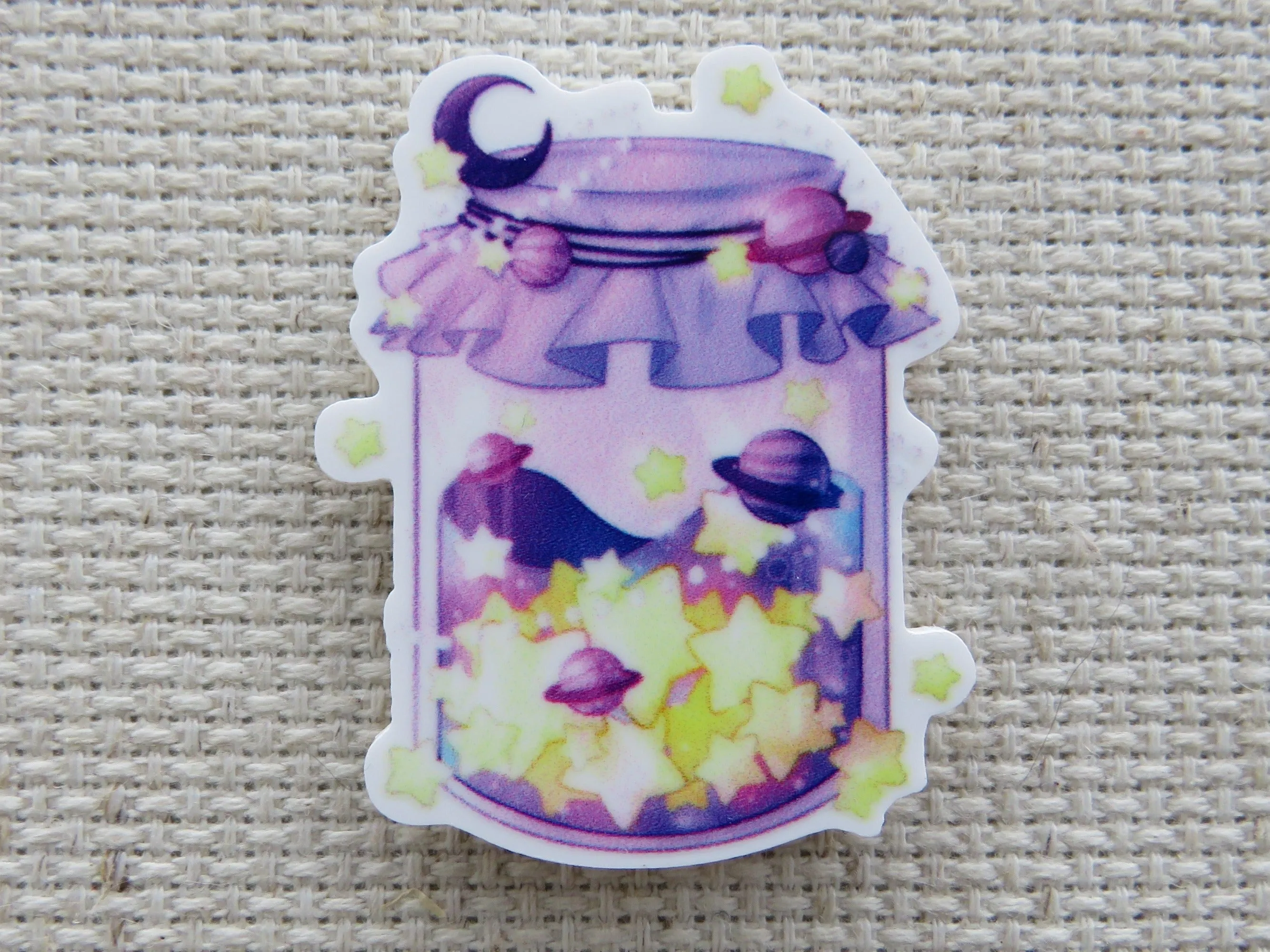 A Jar of Stars and Planets Needle Minder, Cover Minder, Magnet