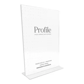 Acrylic Display T-Frame Photo & Sign Holders