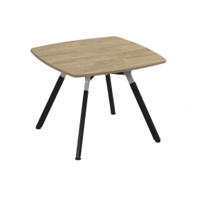 Anson executive square meeting table with A-frame legs - barcelona walnut