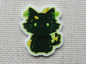 Black Fall Cat Needle Minder, Cover Minder, Magnet