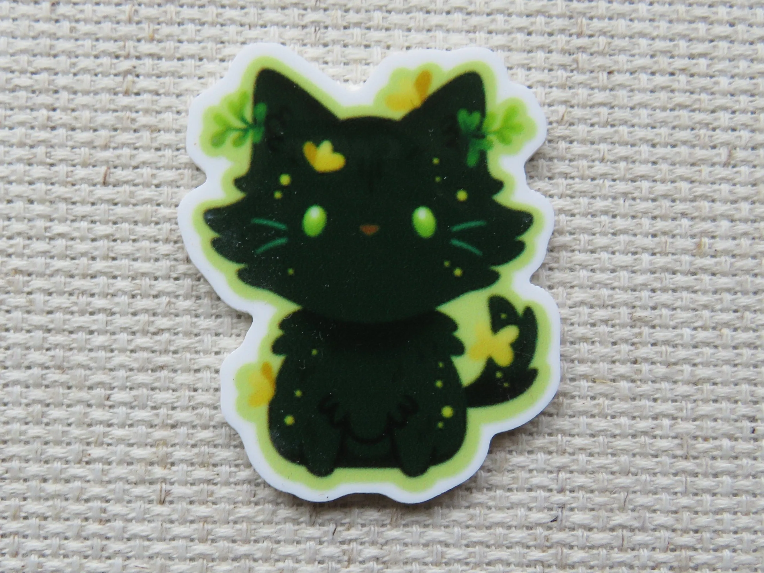 Black Fall Cat Needle Minder, Cover Minder, Magnet