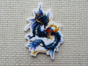 Blue Dragon Needle Minder, Cover Minder, Magnet