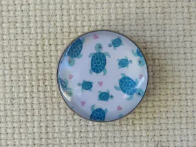 Blue Turtles Domed Needle Minder, Cover Minder, Magnet LAST ONE!