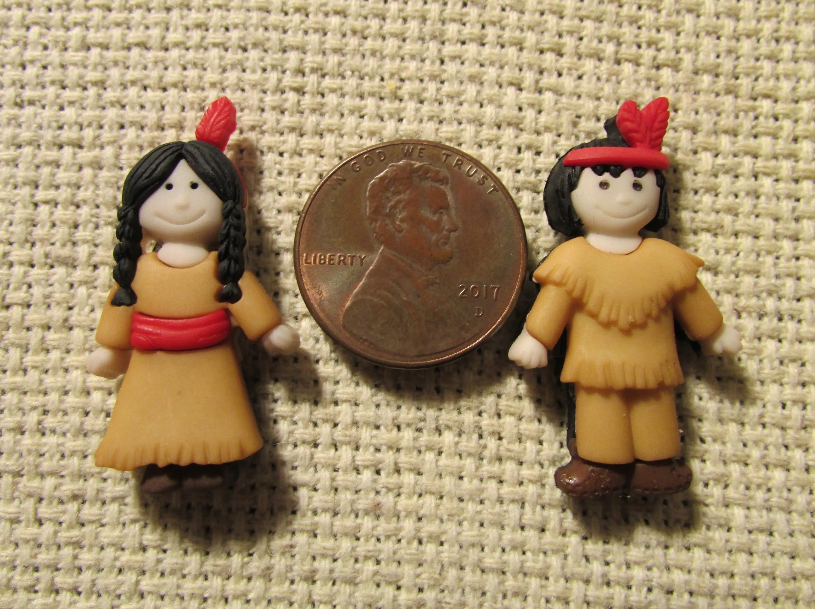 Boy or Girl Native American Needle Minder, Cover Minder, Magnet