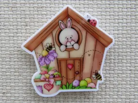 Bunny in a House Needle Minder, Cover Minder, Magnet