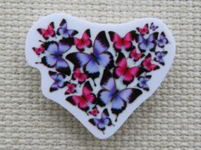 Butterfly Heart Needle Minder, Cover Minder, Magnet