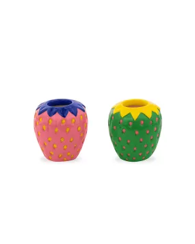 Candle Holders - Strawberries