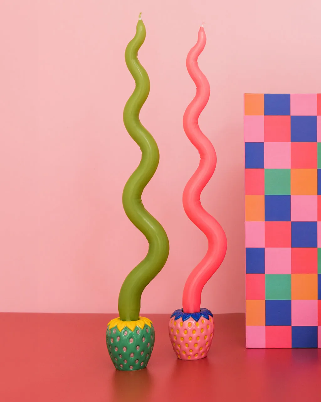 Candle Holders - Strawberries