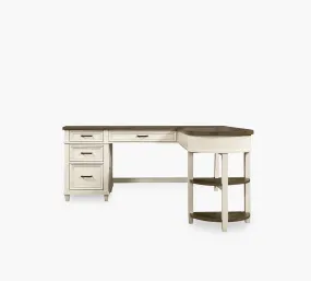 Caraway Two Tone 2 Piece L Shape Desk