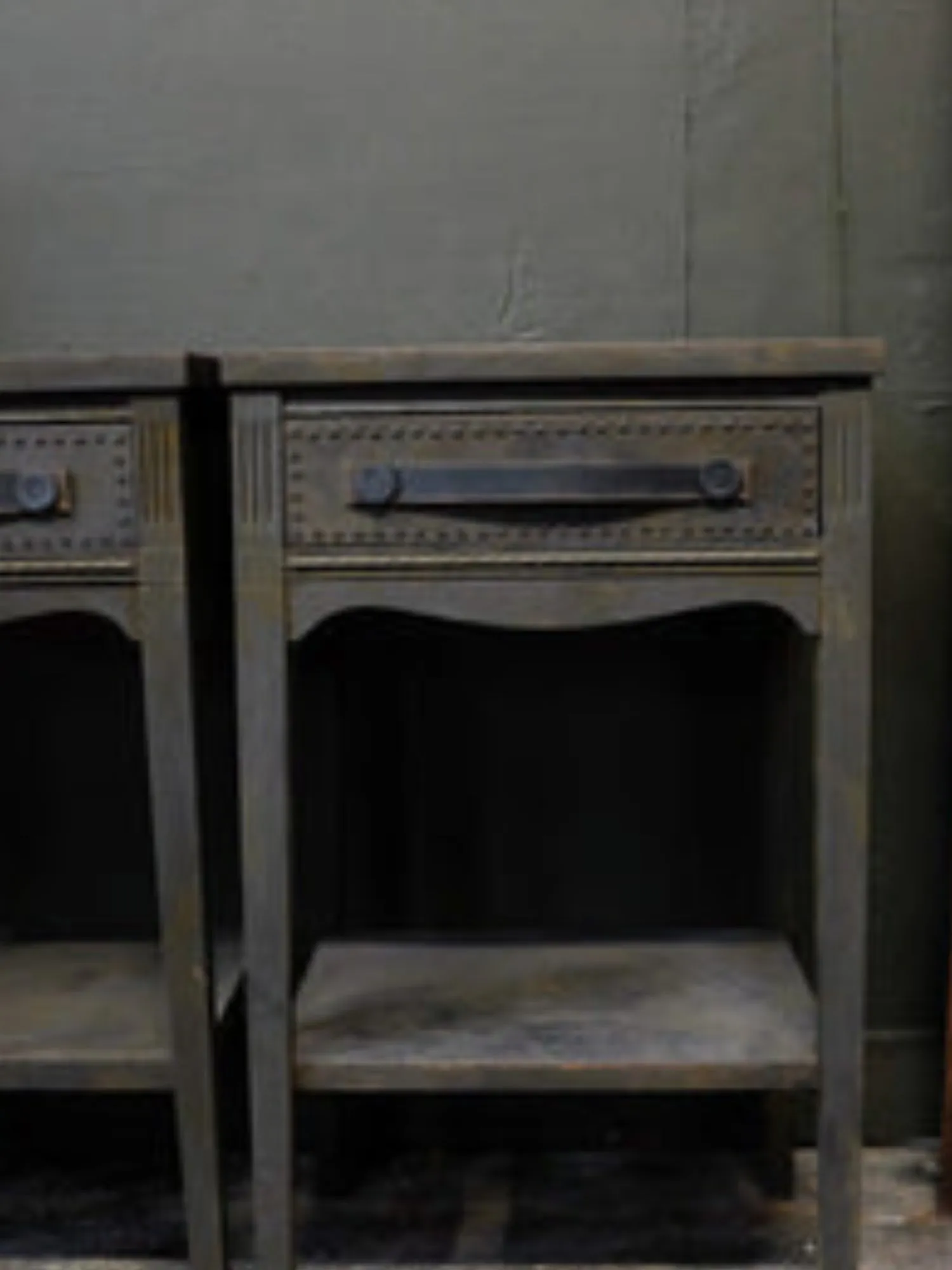 Chad's charcoal side tables