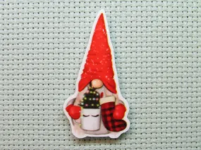Christmas Gnome Needle Minder, Cover Minder, Magnet