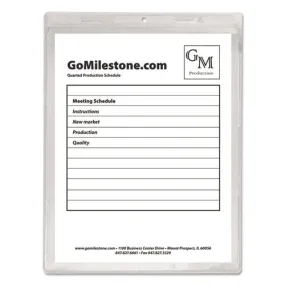 Clear Vinyl Shop Ticket Holders, Both Sides Clear, 50 Sheets, 9 X 12, 50/box