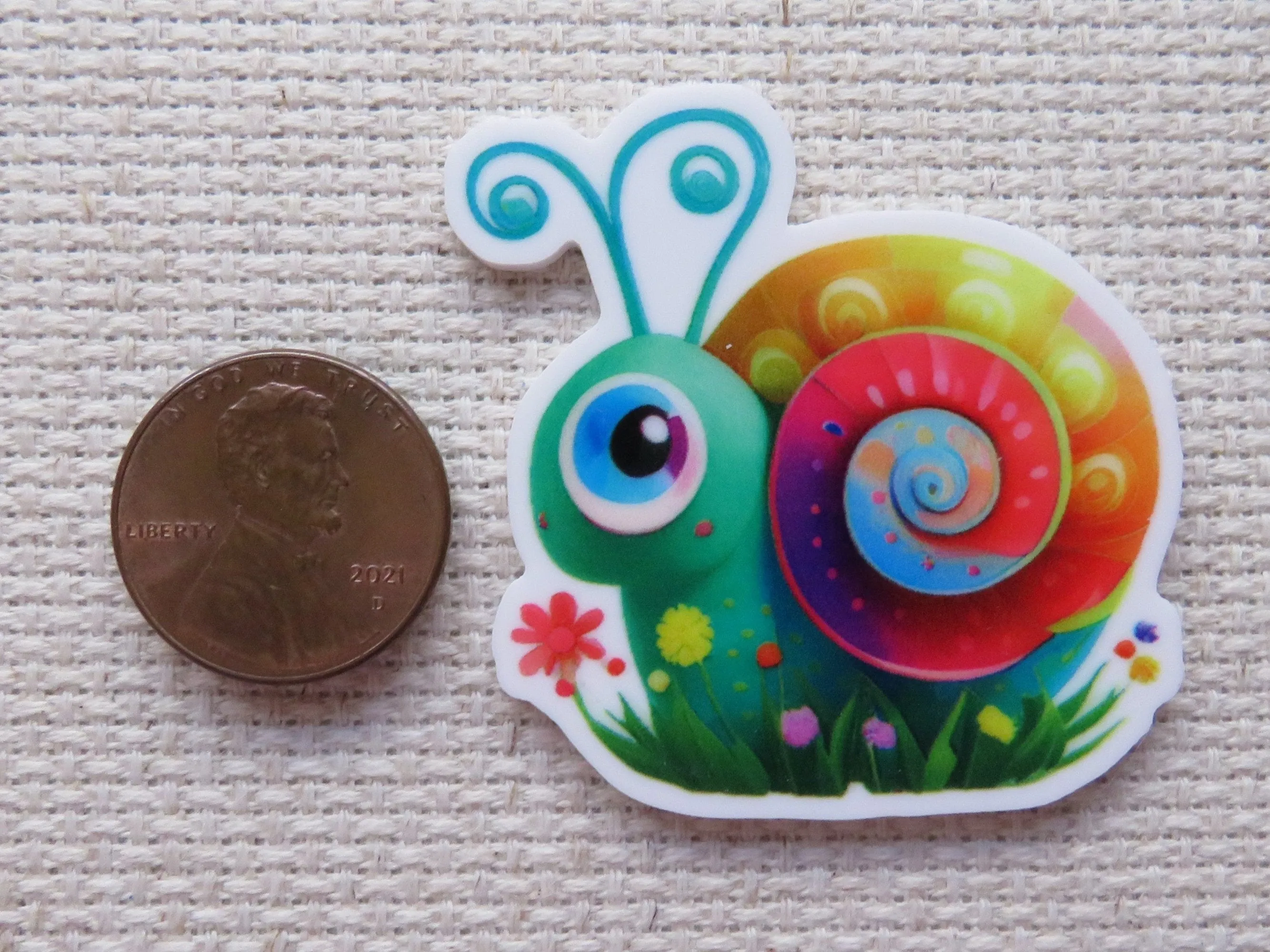 Colorful Snail Needle Minder, Cover Minder, Magnet