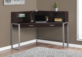 Computer Desk w/ Bookcase - Espresso Finish