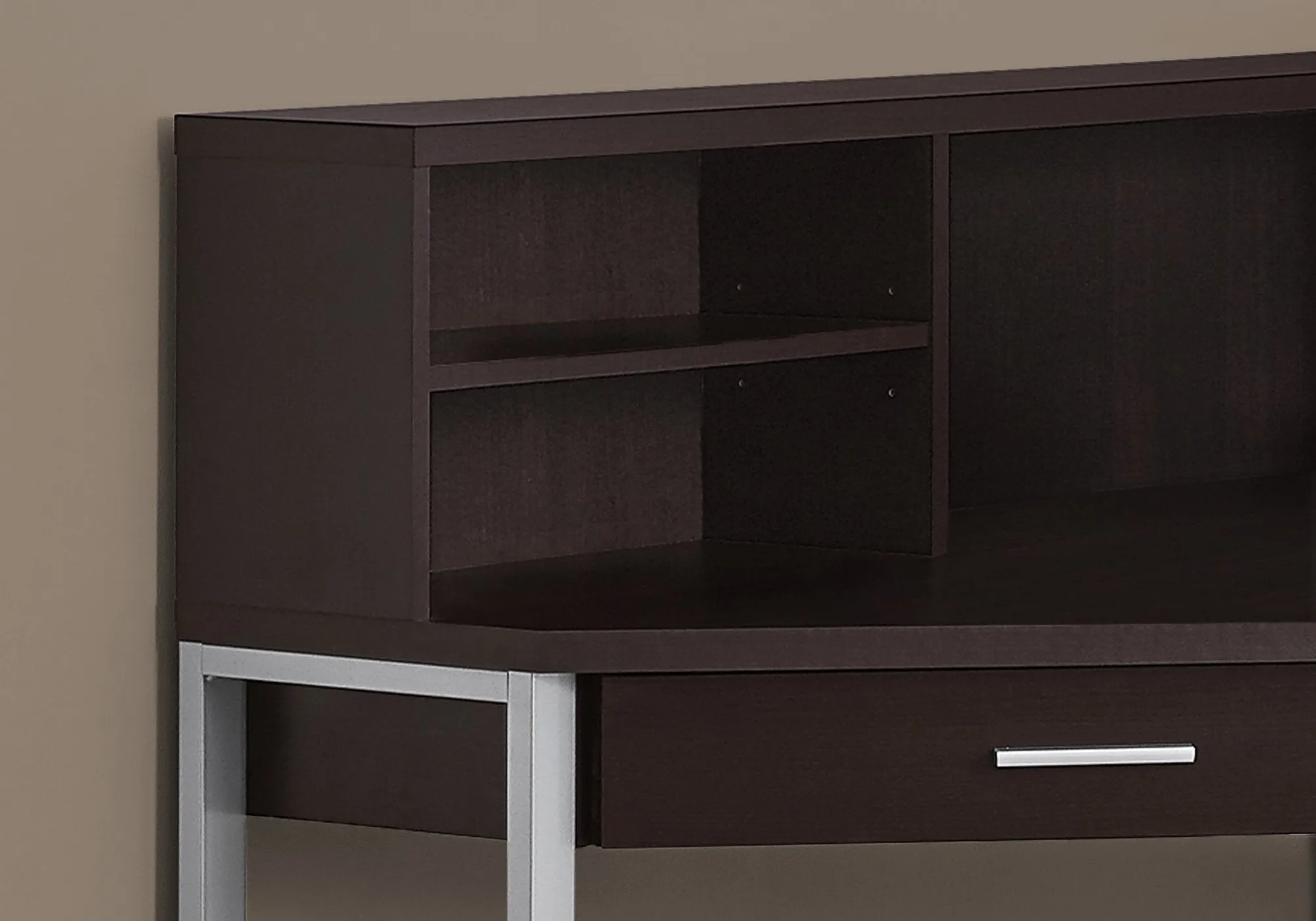 Computer Desk w/ Bookcase - Espresso Finish