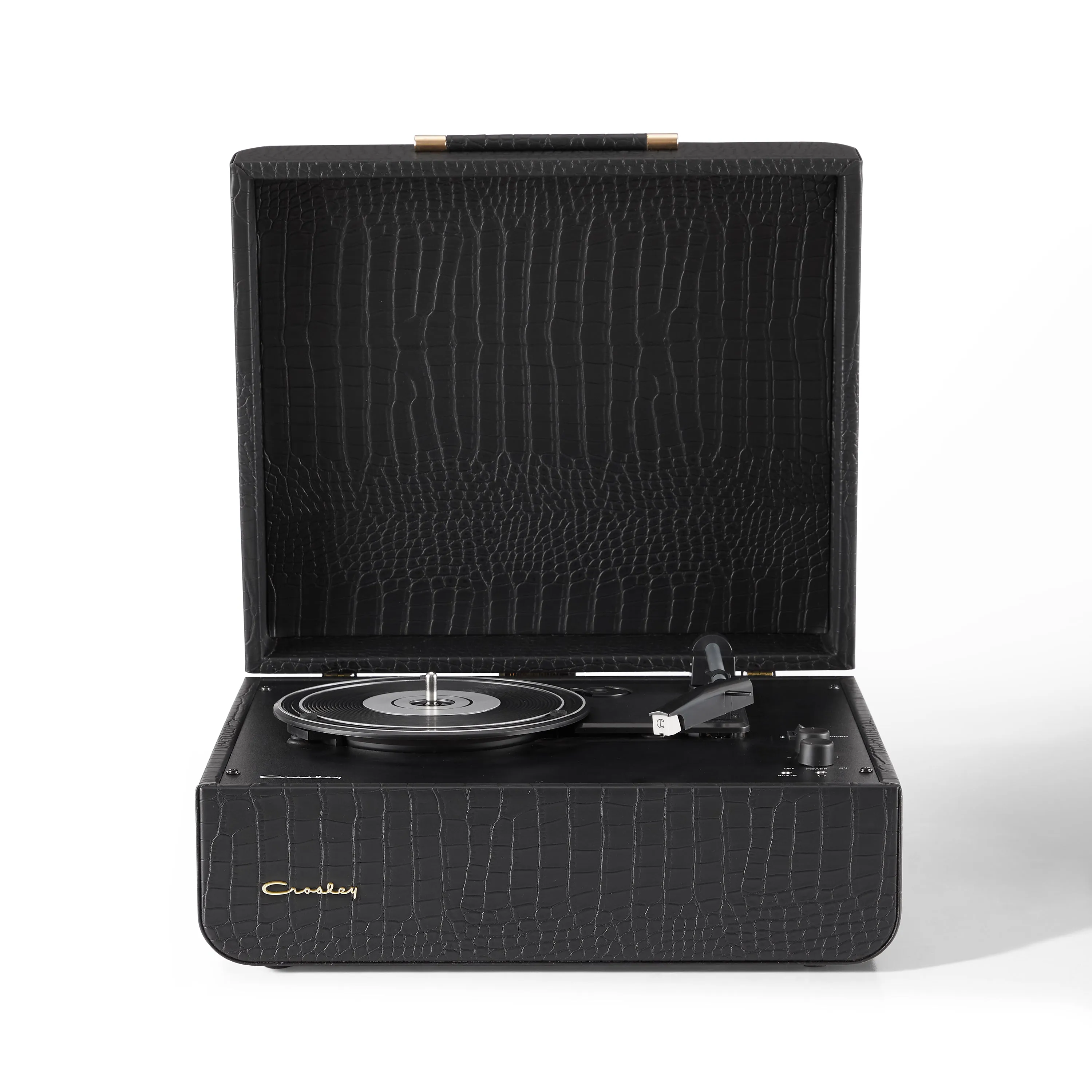 Crosley Mercury Turntable - Black   Bundled Majority D40 Bluetooth Speakers - Black