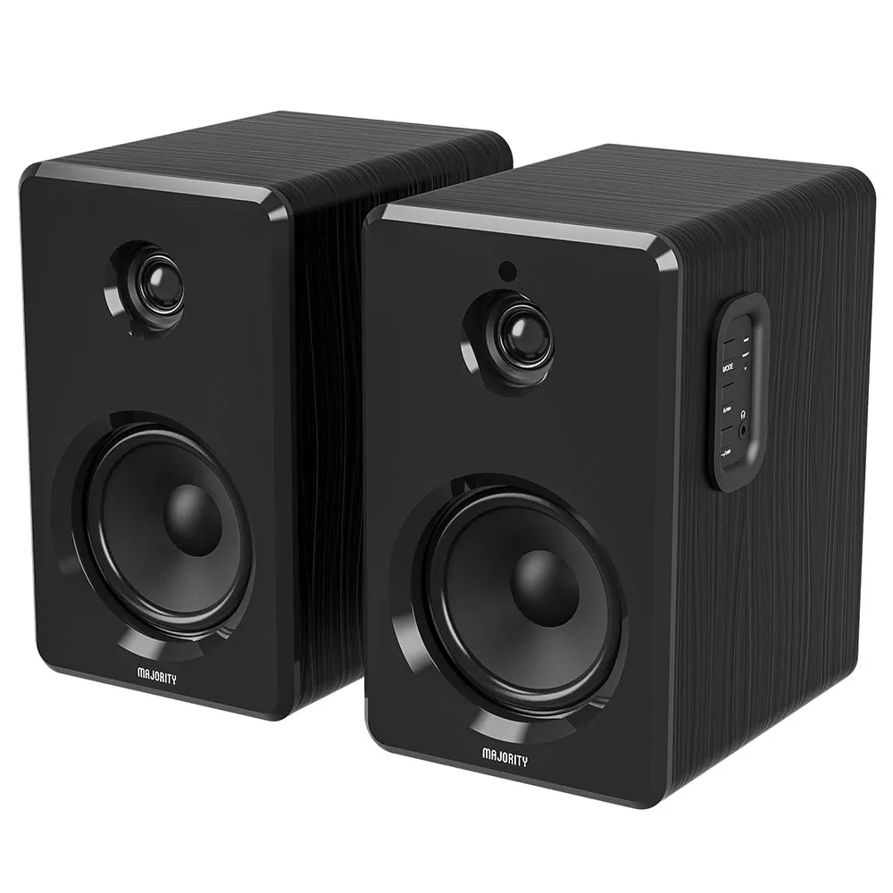 Crosley Mercury Turntable - Green   Bundled Majority D40 Bluetooth Speakers - Black