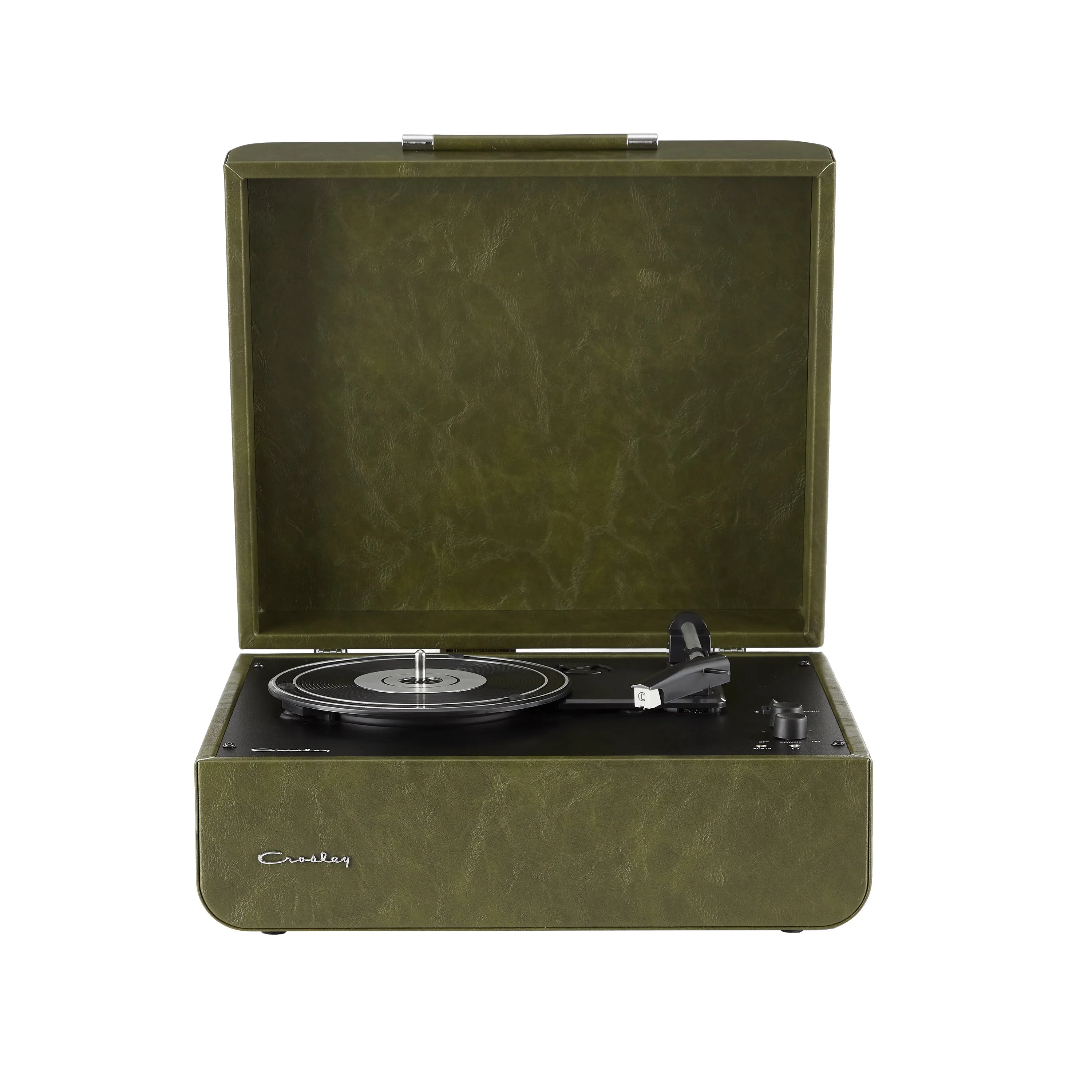 Crosley Mercury Turntable - Green   Bundled Majority D40 Bluetooth Speakers - Black