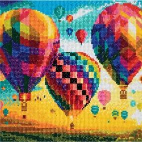 Crystal Art Hot Air Balloons Medium
