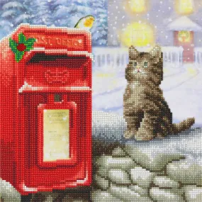 Crystal Art Postman Cat Medium