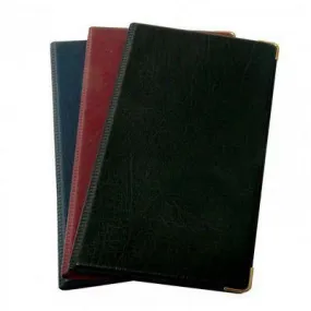 Cumberland Business Card File Gold Corners 72 Capacity 198 X 110Mm Burgundy