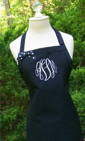 Custom Colors Monogrammed Aprons