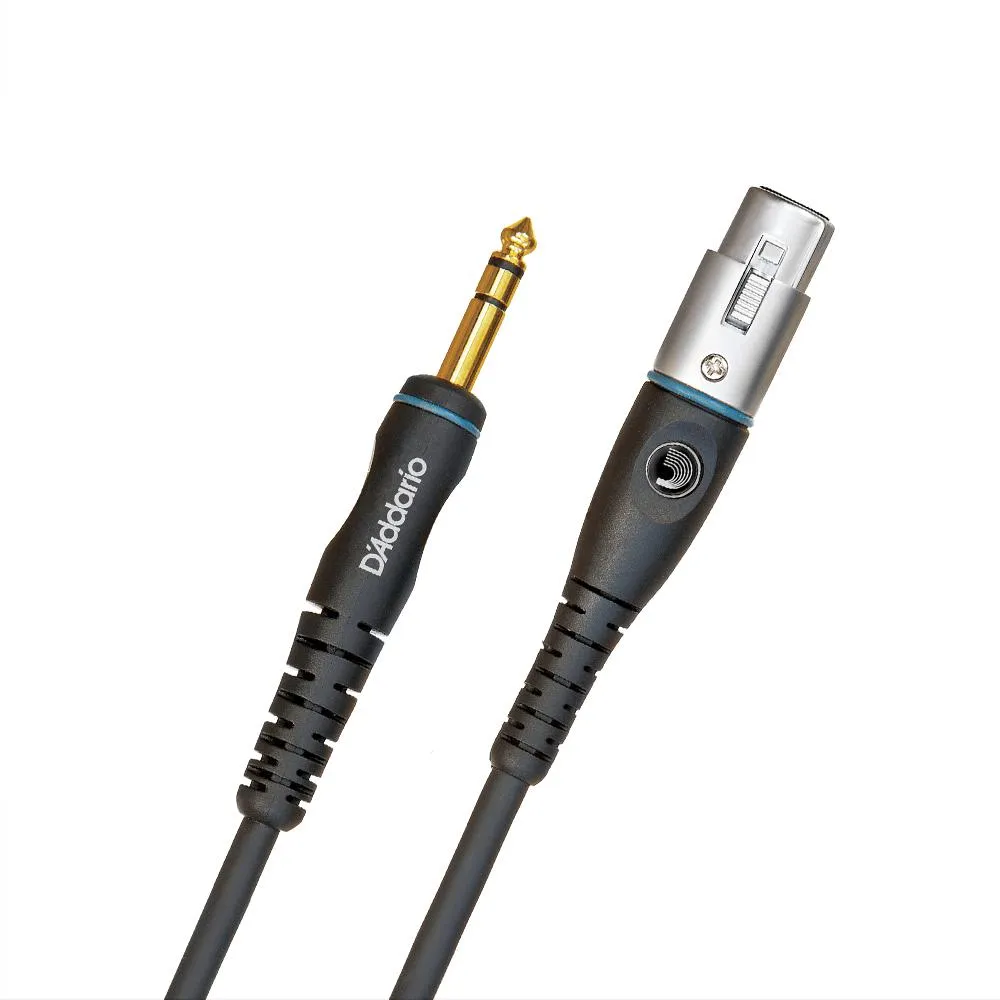 D'Addario Custom Studio Monitor Cable, XLR Female to 1/4 Inch, 25 feet