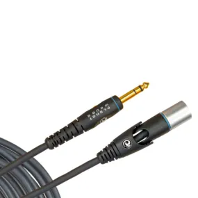 D'Addario Custom Studio Monitor, XLR Male to 1/4 Inch, 10 feet