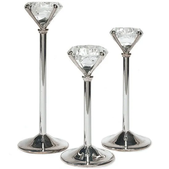 Diamond Shaped Wedding Tealight Candle Holders
