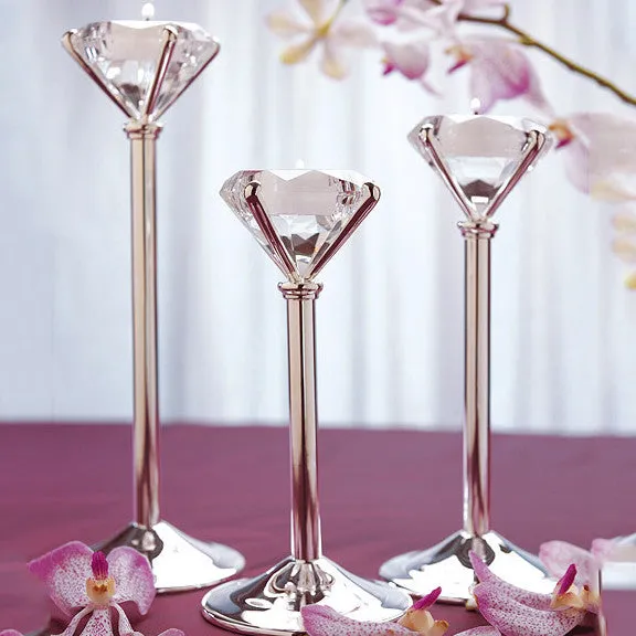 Diamond Shaped Wedding Tealight Candle Holders