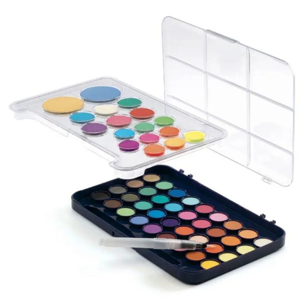 Djeco Colours For Older Ones - Artist's Palette of 50 Gouaches