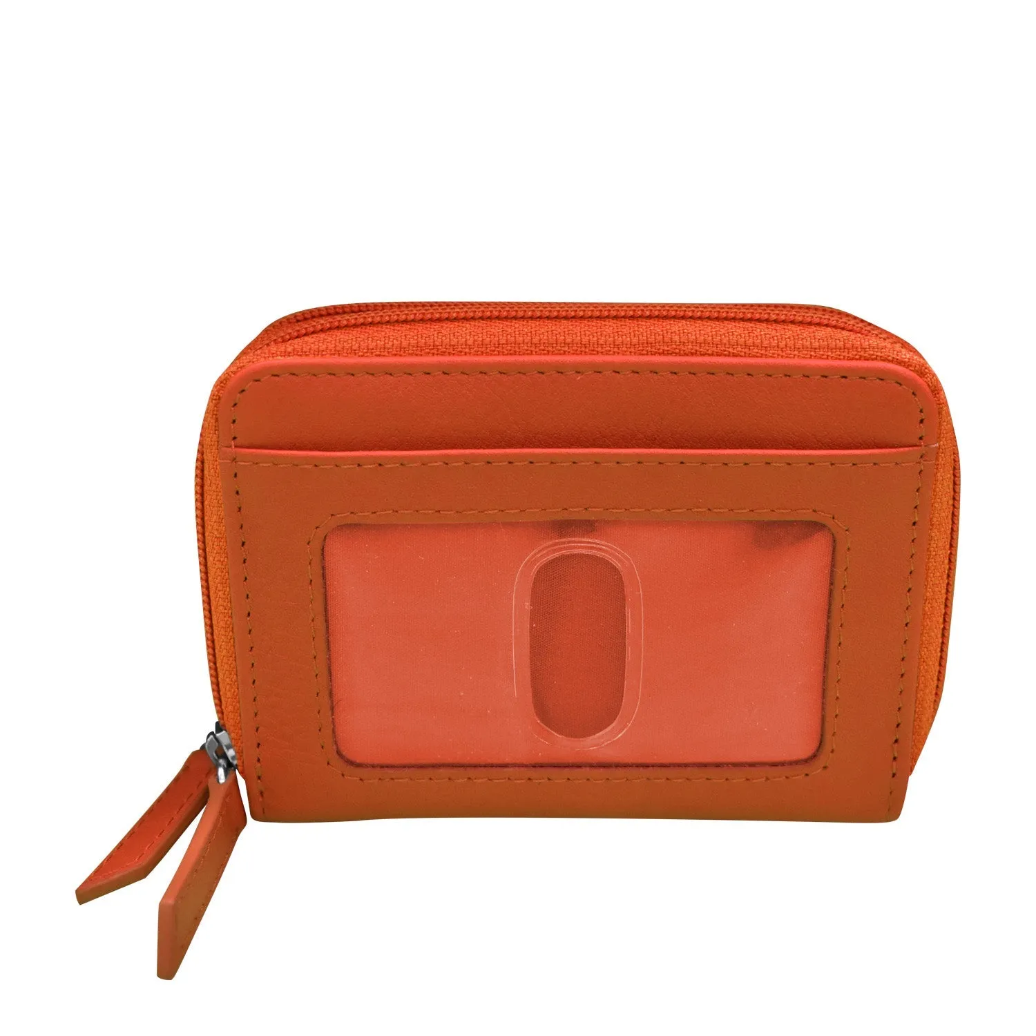 Double Zip Accordion Credit Card Holder
